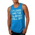 thumbnail image 2 of Mens I Flexed and The Sleeves Fell Off Tank Top Funny Sleeveless Gym Workout Shirt, 2 of 7