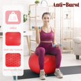 thumbnail image 4 of Pelota de ejercicio Fitvids 66 cm antiexplosión antideslizante roja, 4 of 7