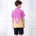 thumbnail image 6 of YunPes Boys Short Sleeve Polo Shirts Ice Cream Graphic Print Collared Golf Shirts Funny Preppy Uniform Kids Summer Pullovers, 6 of 6