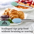 thumbnail image 2 of Farberware Professional Mini Stainless Steel Locking Tongs with Silicone Tips, Set of 2, 2 of 10
