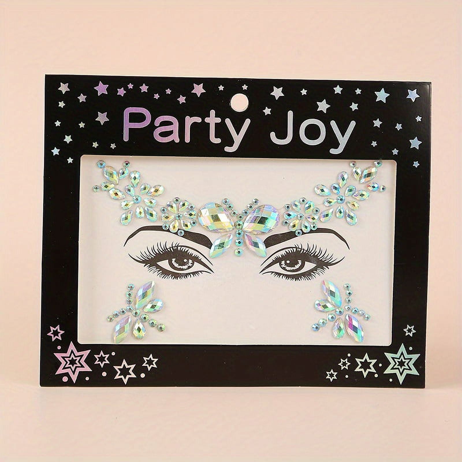 Face Rhinestone Sticker, Environmentally Friendly Resin Fake Diamond