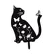 thumbnail image 3 of Estaca decorativa de gato para jardín, decoración de animales para exteriores, adorno para porche y césped Gire la cabeza 30x20 cm, 3 of 9