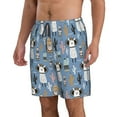 thumbnail image 2 of Logiee Llamas And Cactus Print Mens Swim Trunks Quick Dry Board Shorts,Breathable Hawaii Beach Shorts Swimwear Bathing Suits-X-Large, 2 of 6
