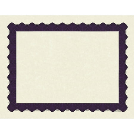 Metallic Purple Certificate