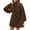 Brown, variant on Long Sleeve Women Fall Winter 2 Pieces Skirt Sets Casual Sweater Pullover and Skirt