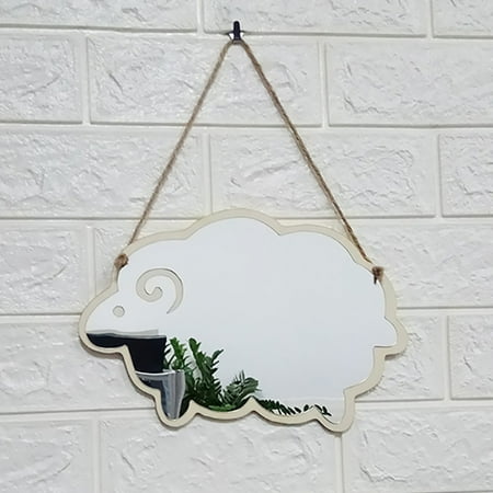 

Home Decor Wall Decor Nordic Wood Acrylic Mirror Cartoon Wall Camera Props Kids Room Wall Decoration F