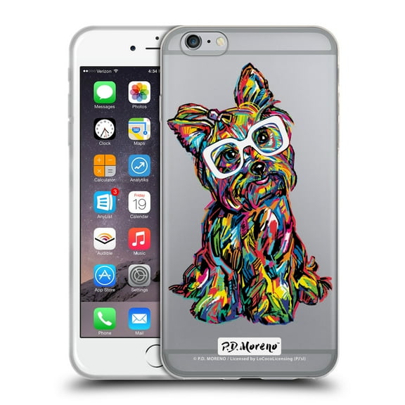 Head Case Designs Officially Licensed P.D. Moreno Dogs Yorkie Soft Gel Case Compatible with Apple iPhone 6 Plus / iPhone 6s Plus