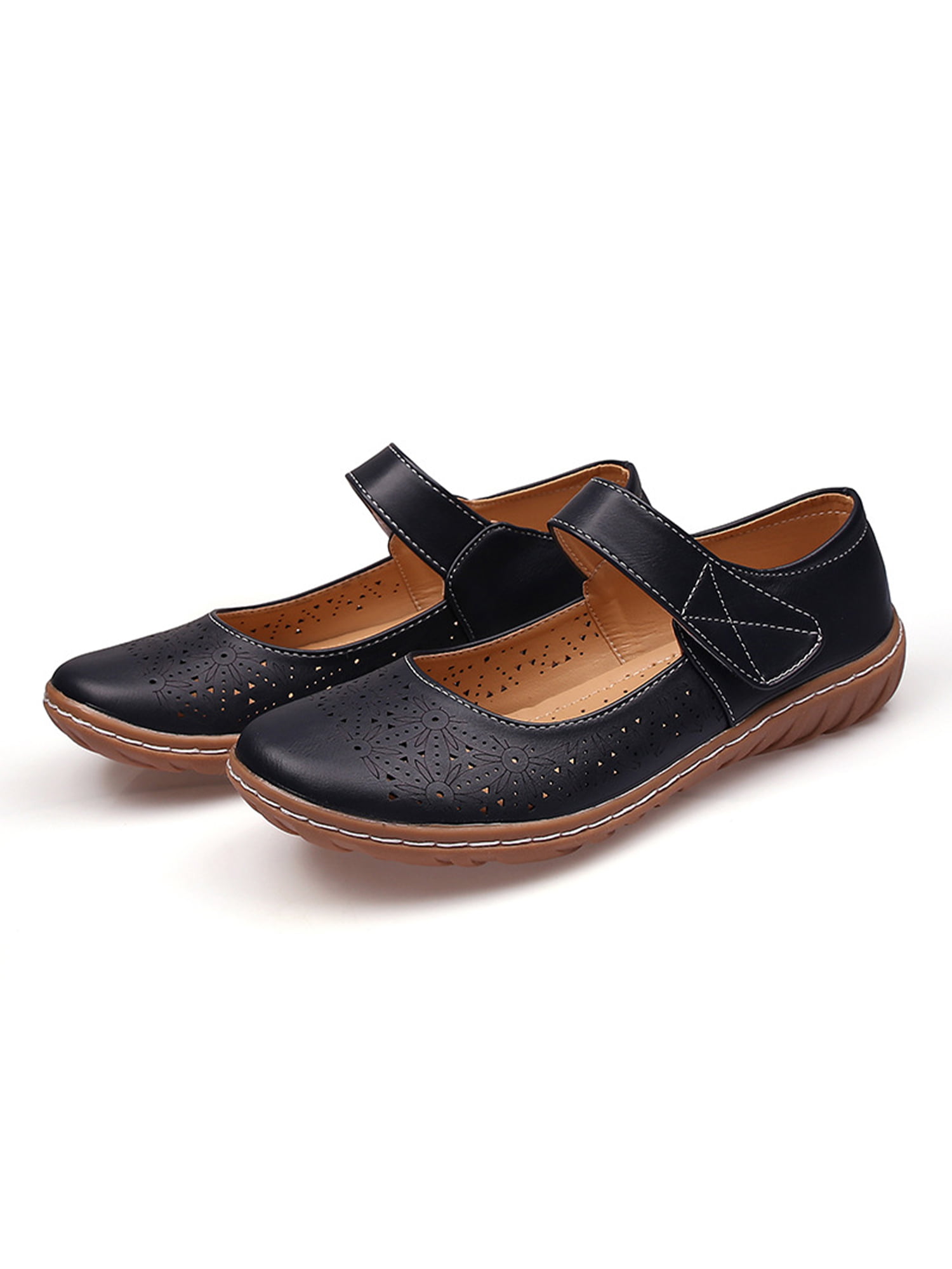 Fashion Soft Sole Flat Sandals Women's Mules & Clogs Breathable Hollow Slip-on Loafers Indoor & Outdoor Casual Walking Shoes 