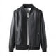 thumbnail image 2 of Chaqueta de cuero para hombre, talla extra grande, traje de béisbol, otoño e invierno, chaqueta de forro polar para hombre gordo, motociclista, gente gordita, 2 of 5