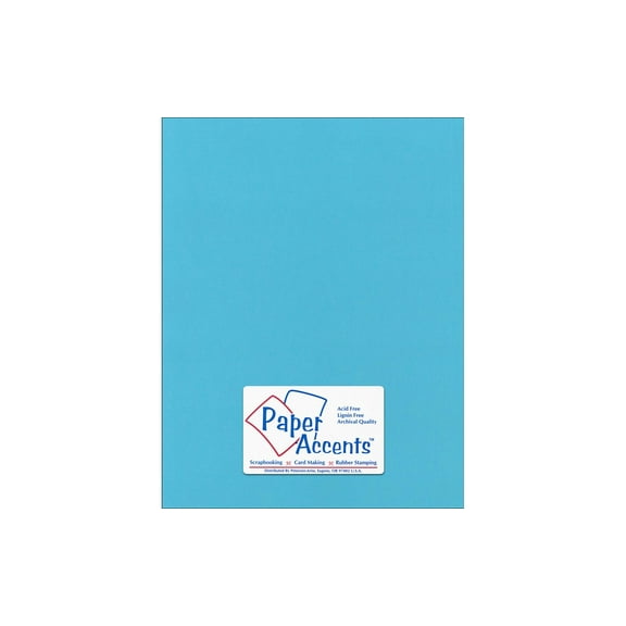 Paper Accents Cardstock 8.5"x 11" Canvas 80lb Poolside 25pc