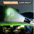 thumbnail image 2 of Paquete de 2 linternas LED Queena recargables de 100 000 lúmenes, 2 of 8