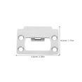 thumbnail image 2 of TAILTOSS Latch Reinforcement Plate Door Striker Plate Silver Rectangular Design For Door Lock System 1Set, 2 of 8