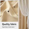 thumbnail image 6 of Joqmia Star Cutout Kids Window Blackout Curtains for Girl Bedroom Window Room Darkening Curtains & Drapes Baby Nursery Curtains 2pcs, 6 of 6