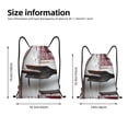 thumbnail image 2 of Balery Rustic Door Handle Closeup Pattern Drawstring Backpack Bag Sport Gym Sackpack Cinch Bags Pattern Drawstring Backpack Bag Sport Gym Sackpack Cinch Bags -Small, 2 of 6
