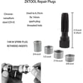 thumbnail image 2 of 5pcs Spark Plug Thread Repair Kit M14 x 1.25, Cylinder Head Rethreading Kit, Spark Plug Reamer, 14mm Cylinder Thread Repair Tool, 2 of 3
