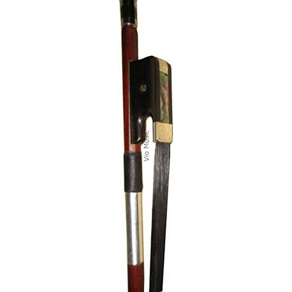 Vio Music Hybrid Pernambuco Carbon Fiber Bass Bow, 3/4 French, Black Horse Hair