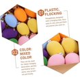 thumbnail image 5 of SUCS 12pcs Easter Egg Ornaments, Vintage Decorative Colorful Flocking Pendant for Home Easter Decoration, 5 of 5