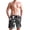 Skeleton Skull Guitar Rose, variant on Dailycode Men's Quick Dry Swim Trunks Beach Shorts Casual Summer Board Shorts with Pockets, Colorful Gingham