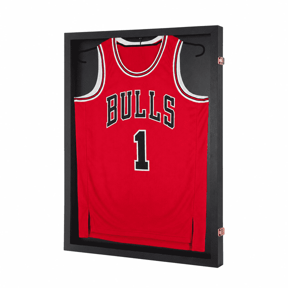 Jersey Frame Display Case , 23.5x31.5 Inch UV Protection Shadow Box for Soccer/Football/Basketball/Baseball, Easy Assembly with Built-in Hanger