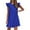 Blue, variant on Inleife Womens Dresses Plus Size Women's Fashion Solid Color Comfortable Loose Sleeveless Casual Tops Dress
