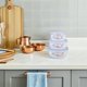 thumbnail image 4 of Vintage Enamel Bowls with Lids for Serving 3Pcs Thickened Food Storage Set, 4 of 4