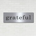thumbnail image 3 of Luxe Metal Art 'Grateful' by Lettered & Lined, Metal Wall Art, 48"x16", 3 of 9