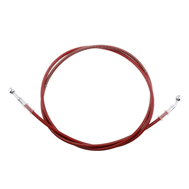 jinwen Tuyau d'Huile de Frein 200 cm Fil en Acier Inoxydable de Haute Qualité Conduite de Carburant Rouge
