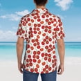 thumbnail image 6 of Goofa Tomato Hawaiian Shirt for Men, Unisex Summer Beach Casual Short Sleeve Button Down Shirts,Aloha Tropical Floral print shirt-Large, 6 of 9