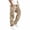 Beige, variant on Mens Camo Cargo Work Pants Cotton Ripstop Casual Combat Pants with Pockets