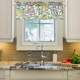 thumbnail image 3 of Lemon and Flower Pattern Curtain Valance for Kitchen Windows/Bathroom/Living Room/Bedroom Blackout, Rod Pocket Valance Small Window Treatment, 54" W x 18" L Home Decor, 3 of 6