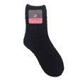 thumbnail image 2 of Calceta Cozy Polo Club para Mujer, Diseño con Brillos Liso Negro con Blanco 2 Pares Unitalla, 2 of 4