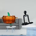 thumbnail image 2 of Calabaza de cristal, tapa para plato de dulces, tarro de , escultura abstracta naranja, figura decorativa de mesa, estatua, armario, dormitori, 2 of 8