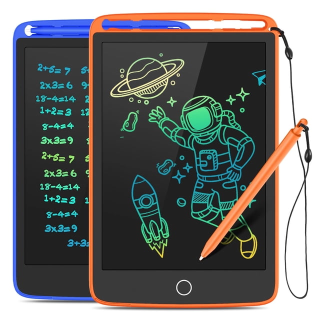 Tableta de escritura LCD TECJOE con pantalla colorida de 8.5 pulgadas, paquete de 2