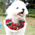 thumbnail image 4 of Paquete De 4 Collares Navideños Para Gatos Pañuelo Encaje A Cuadros Pajarita Bufanda Navideña Babero Para Gatos Y Perros (Paquete De 4), 4 of 7