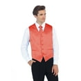 thumbnail image 3 of Gioberti Men's Formal 4pc Satin Vest Necktie Bowtie and Pocket Square, 3 of 4