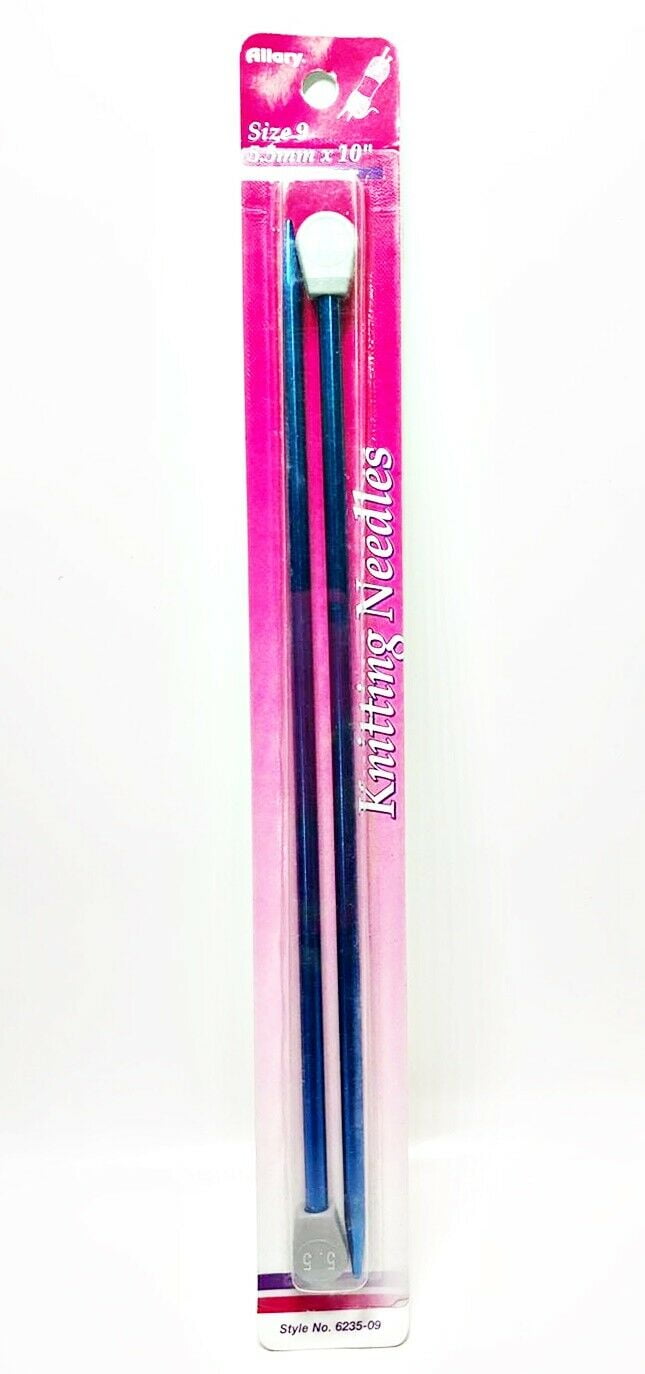 Lot of 2 Allary Style #6235-09 Knitting Needles, Size 9 (5.5mm x 10')