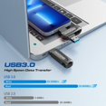 thumbnail image 3 of Memoria USB para iPhone, Photo Stick de 256 GB, almacenamiento externo 3 en 1, para iPhone, iPad, Mac, smartphone tipo C y ordenador., 3 of 5