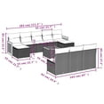 thumbnail image 2 of vidaXL Garden Sofa Set Gray, 2 of 10