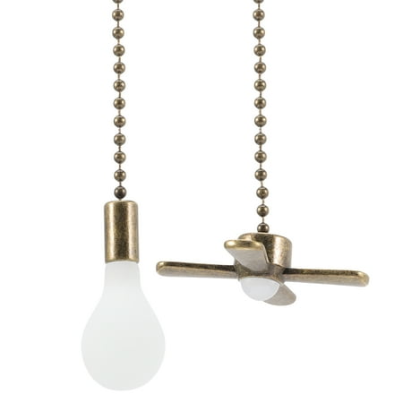 

2 Pcs Ceiling Fan Pull Chain Extensions Fan Metal Chain Extenders Chain Pendants