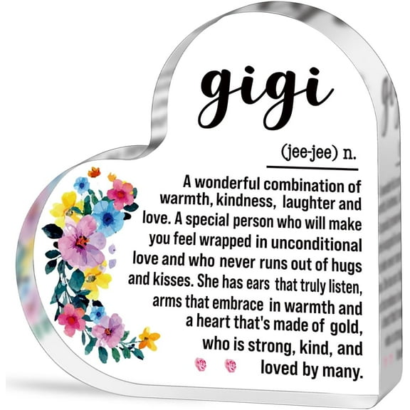 GiGi Gifts for Grandma Birthday Christmas Gifts for Grandma Grandmother NaNa MiMi Best Ever GiGi Definition Decorative Signs & Plaques