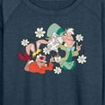 thumbnail image 3 of Disney - Alice in Wonderland - Hatter And Hare Daisy - Women's Lightweight French Terry Long Sleeve Shirt, 3 of 5