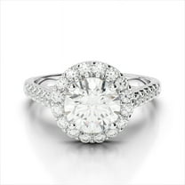 2.50 Ct Excellent Round Diamond Bridal Rings For Women Solid 14K White Gold