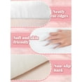 thumbnail image 3 of Triani 2Pcs School Locker Rugs 12" x 12" Mini Locker Decorations Square Fluffy Area Carpet with Non Slip Backing for Middle School Locker Decor(Pink), 3 of 7