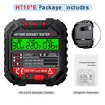 thumbnail image 4 of Justharion Electric Outlet Tester Circuit Polarity Zero Lines Detector Multifunctional Testers Supplies Measurement Accessories British System, 4 of 6