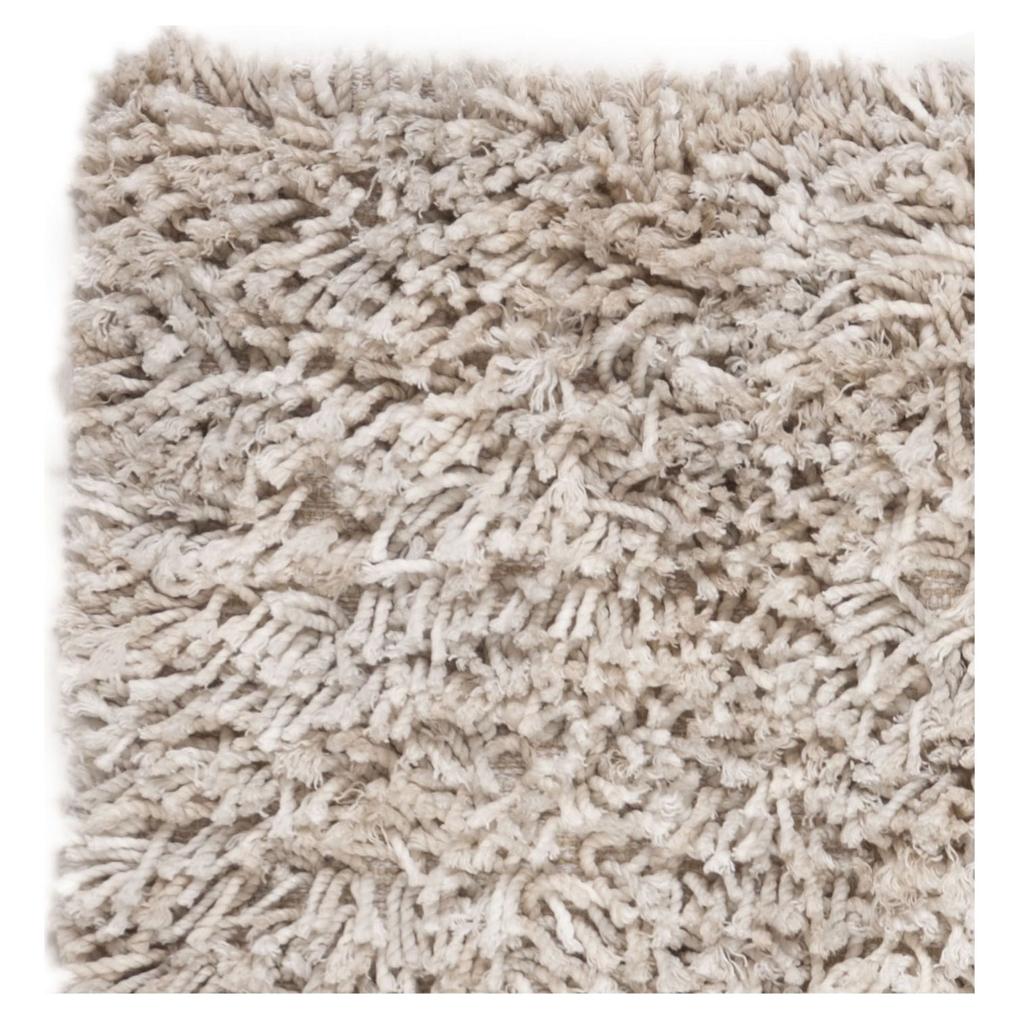 SAFAVIEH Rio Kynaston Solid Polyester Shag Area Rug, Beige/Ivory, 3' x 5'