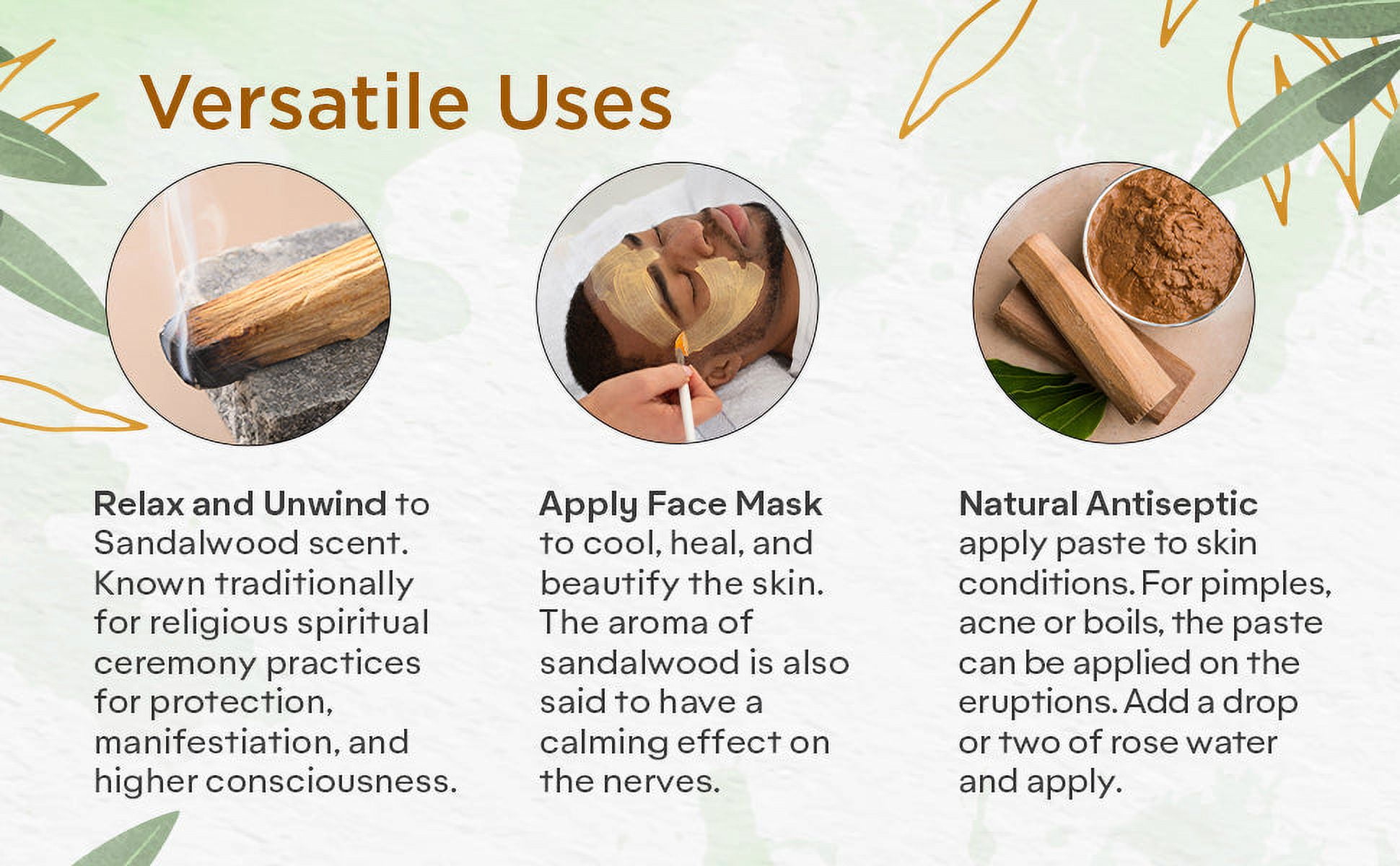 Sandal Oil Wood Box Sticks - 100% Natural Sandalwood Incense -1000g I Perfect for Reigious, Ceremony, Meditation, Relaxation I Great as a Gift/Home Use