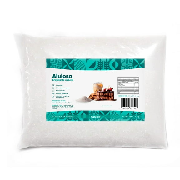 Alulosa 2 kg Endulzante Natural Sustituto De Azúcar Sin Calorías