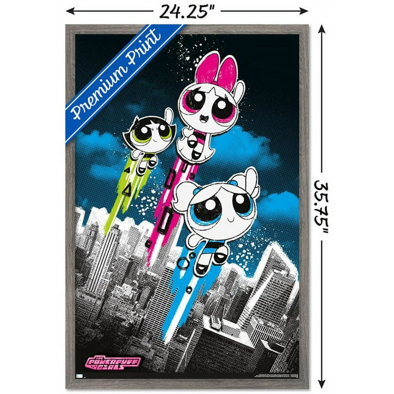 The Powerpuff Girls - Group City Wall Poster, 22.375