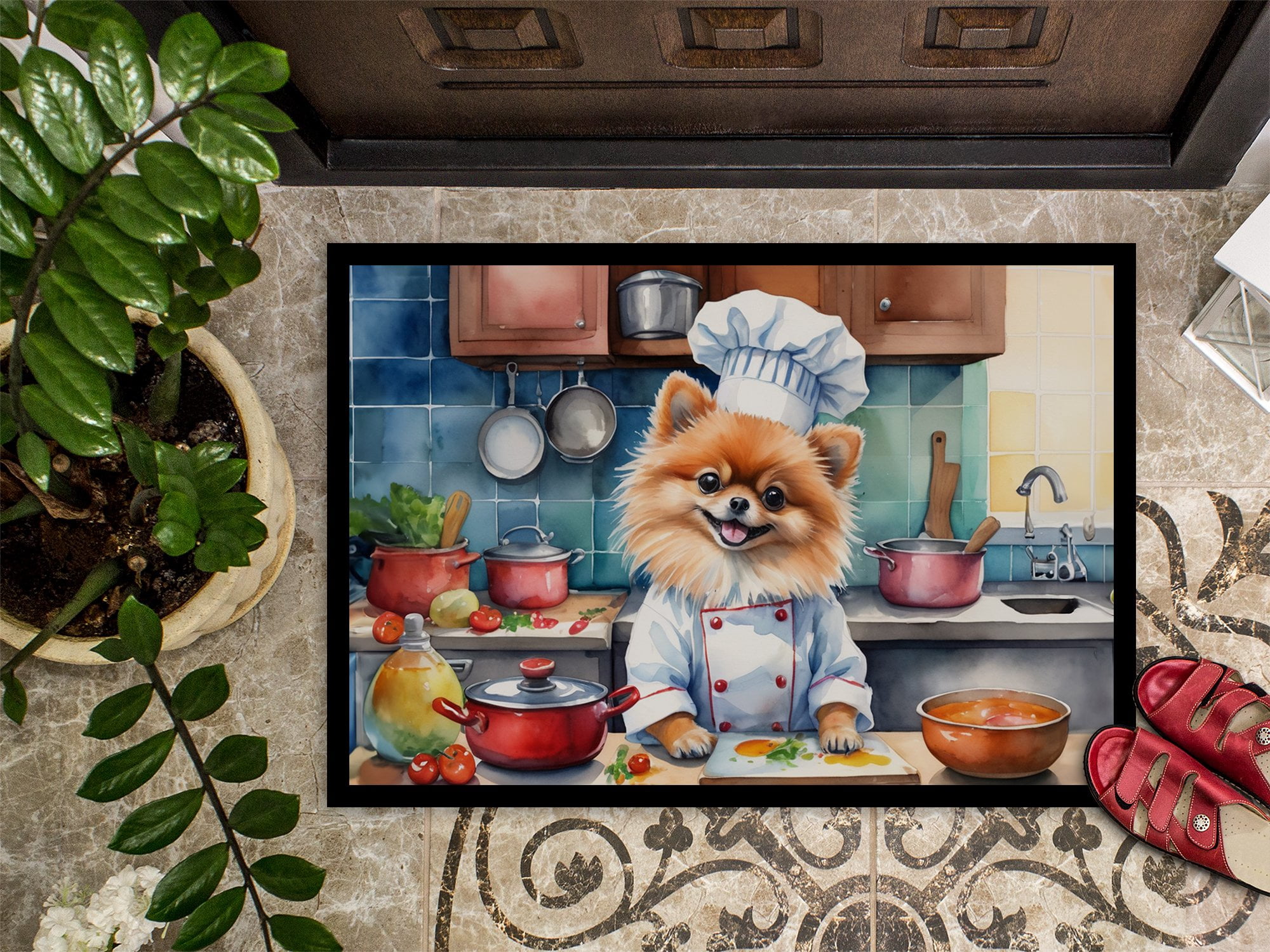 Yorkie Yorkshire Terrier The Chef Doormat