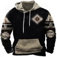 thumbnail image 3 of Sudadera con capucha con estampado gráfico vintage para hombre, jersey con estampado tradicional indio, sudaderas con capucha informales de gran tamaño, ropa para hombre, ropa unisex, 3 of 5